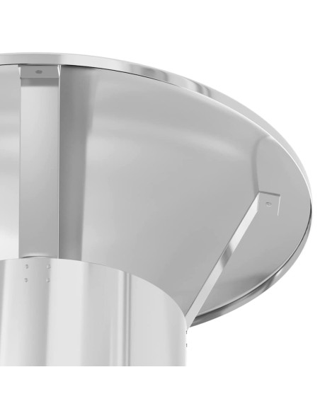 Estensione Camino Argento 35 x 35 x 132 cm Acciaio inossidabile