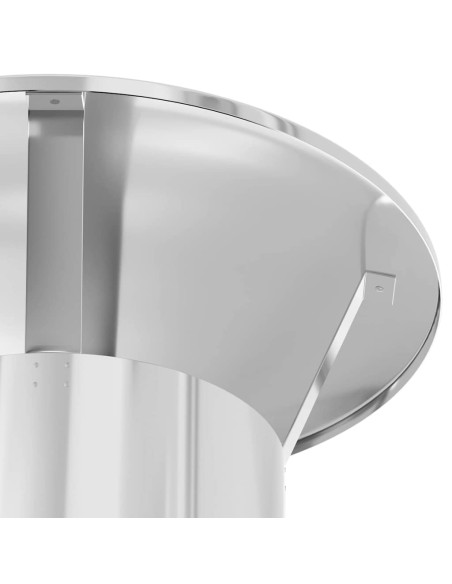 Estensione Camino Argento 35 x 35 x 132 cm Acciaio inossidabile