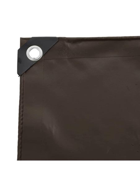 Telo 650g / m² Marrone 3 x 3 m Tela con rivestimento in PVC Telo 650g / m² Marrone 3 x 3 m Tela con rivestimento in PVC