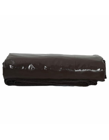 Telo 650g / m² Marrone 3 x 5 m Tela con rivestimento in PVC