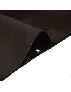 Telo 650g / m² Marrone 3,5 x 5 m Tela con rivestimento in PVC 2