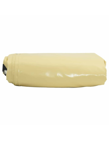 Telo 650g / m² Beige 1 x 2,5 m Tela con rivestimento in PVC