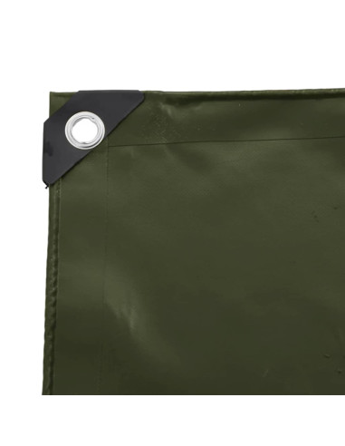 Telo 650g / m² Verde oliva 4 x 6 m Tela con rivestimento in PVC