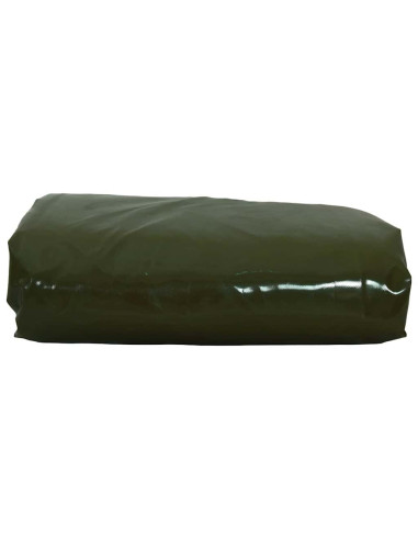 Telo 650g / m² Verde oliva 5 x 6 m Tela con rivestimento in PVC