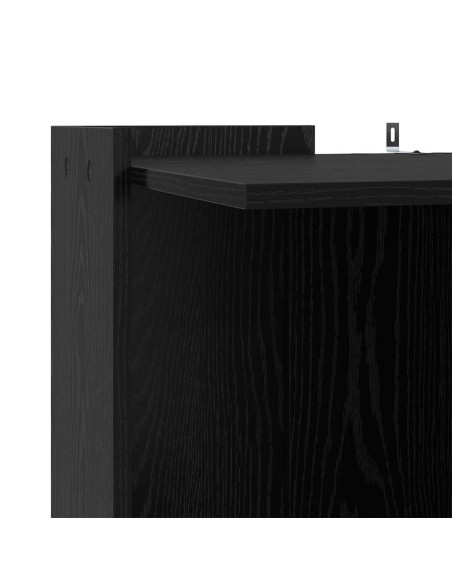 Rifugio per lettiera per gatti Rovere nero 53 x 53 x 51 cm