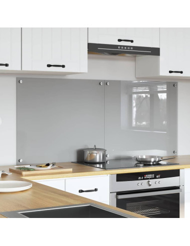 Rivestimento da Cucina 2 pcs Grigio chiaro 70 x 60 cm