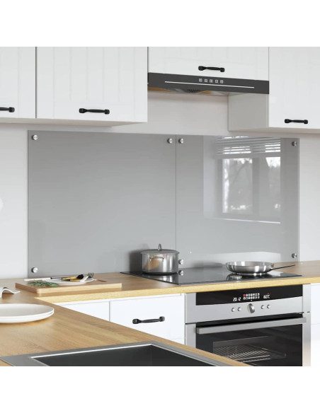 Rivestimento da Cucina 2 pcs Grigio chiaro 70 x 60 cm