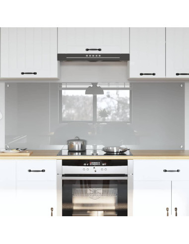 Rivestimento da Cucina 2 pcs Grigio chiaro 80 x 60 cm