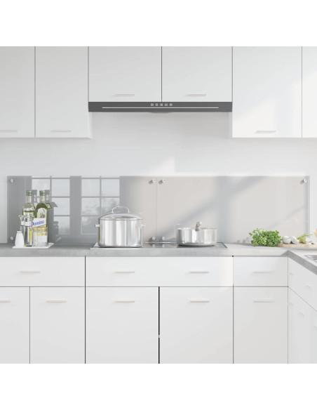 Rivestimento da Cucina 2 pcs Grigio chiaro 90 x 40 cm