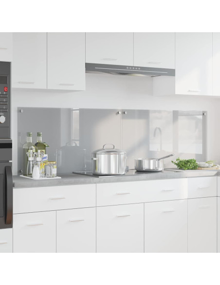 Rivestimento da Cucina 2 pcs Grigio chiaro 90 x 50 cm