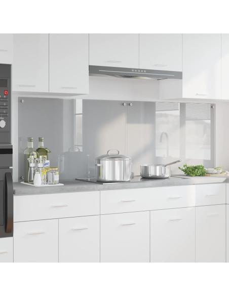 Rivestimento da Cucina 2 pcs Grigio chiaro 90 x 60 cm