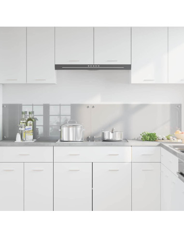 Schienale da cucina 2 pcs Grigio chiaro 100 x 40 cm
