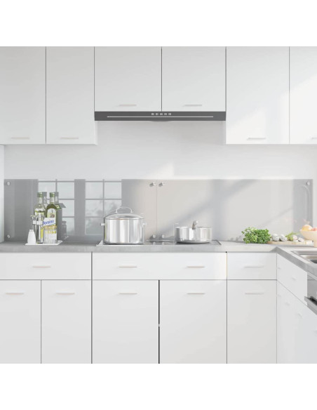 Schienale da cucina 2 pcs Grigio chiaro 100 x 40 cm