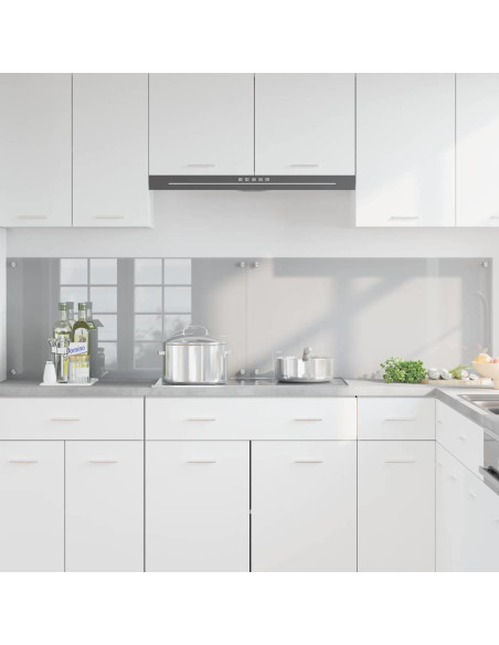 Schienale da cucina 2 pcs Grigio chiaro 100 x 50 cm