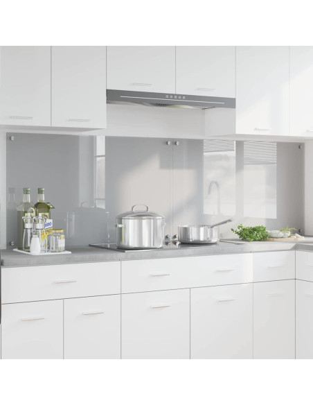 Rivestimento da Cucina 2 pcs Grigio chiaro 100 x 60 cm