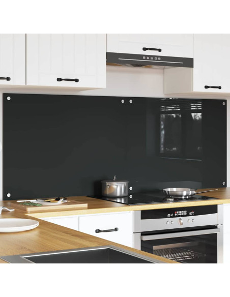 Schienale da cucina 2 pcs Grigio scuro 80 x 60 cm