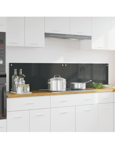 Rivestimento da Cucina 2 pcs Grigio scuro 90 x 40 cm