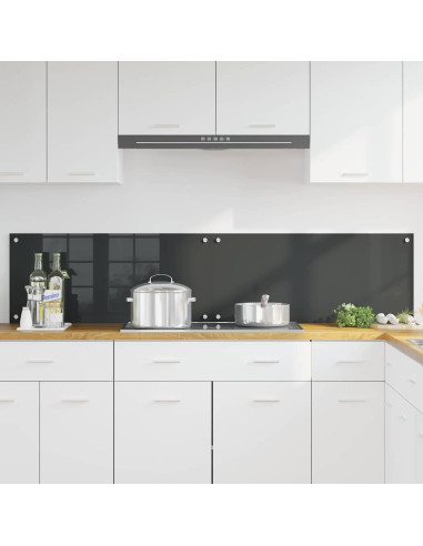 Rivestimento da Cucina 2 pcs Grigio scuro 90 x 40 cm