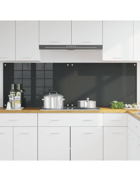 Schienale da cucina 2 pcs Grigio scuro 90 x 60 cm