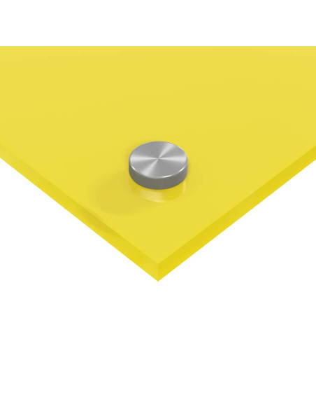 Rivestimento da Cucina 2 pcs Giallo 90 x 40 cm vetro temperato