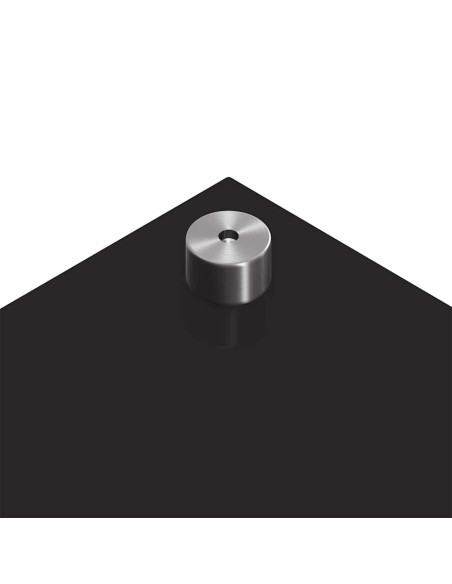 Schienale da cucina 2 pcs Nero 110 x 50 cm vetro temperato
