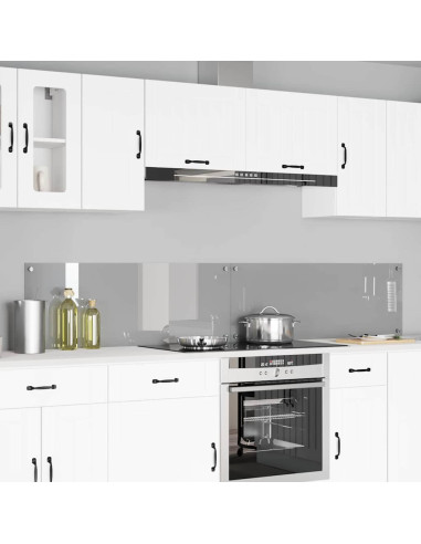 Rivestimento da Cucina 2 pcs Grigio chiaro 110 x 40 cm