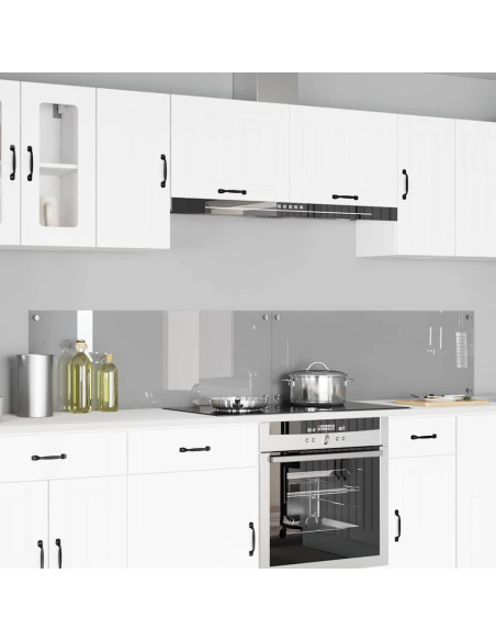 Rivestimento da Cucina 2 pcs Grigio chiaro 110 x 40 cm