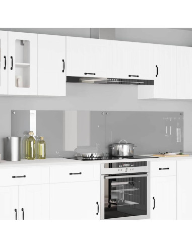 Rivestimento da Cucina 2 pcs Grigio chiaro 110 x 50 cm