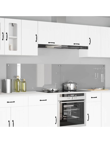 Rivestimento da Cucina 2 pcs Grigio chiaro 110 x 50 cm