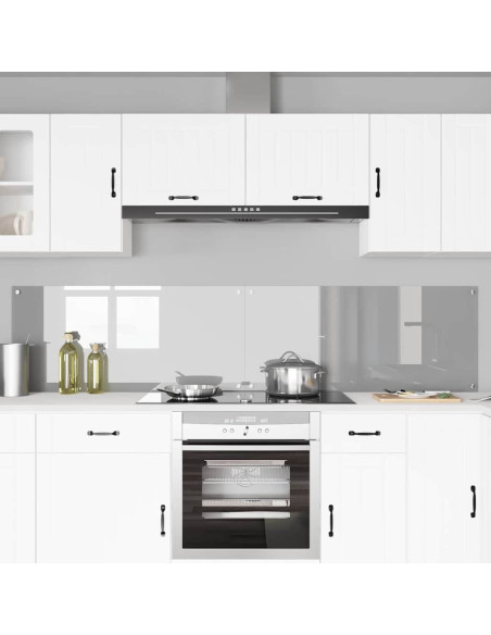 Rivestimento da Cucina 2 pcs Grigio chiaro 110 x 50 cm