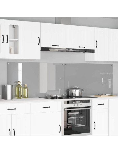 Rivestimento da Cucina 2 pcs Grigio chiaro 110 x 60 cm