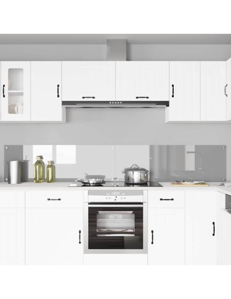 Rivestimento da Cucina 2 pcs Grigio chiaro 120 x 40 cm