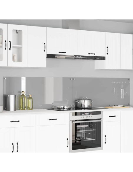 Schienale da cucina 2 pcs Grigio chiaro 120 x 50 cm