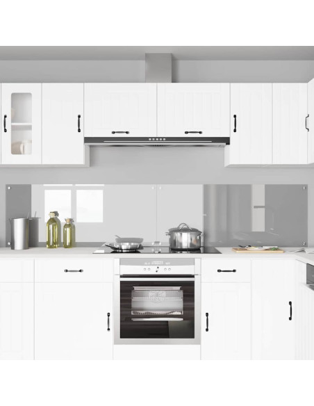 Rivestimento da Cucina 2 pcs Grigio chiaro 120 x 50 cm