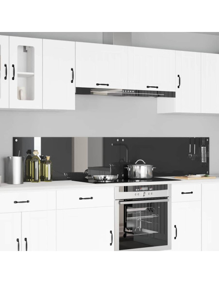 Rivestimento da Cucina 2 pcs Grigio scuro 110 x 40 cm