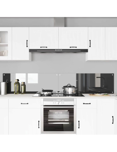 Rivestimento da Cucina 2 pcs Grigio scuro 110 x 40 cm