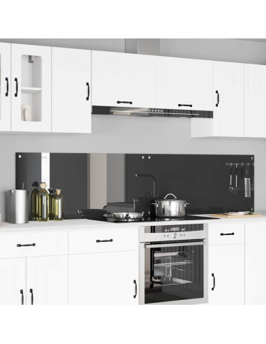 Rivestimento da Cucina 2 pcs Grigio scuro 110 x 50 cm