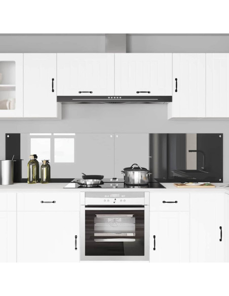 Rivestimento da Cucina 2 pcs Grigio scuro 110 x 50 cm