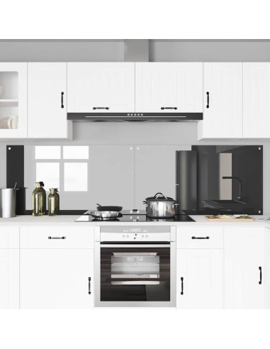 Rivestimento da Cucina 2 pcs Grigio scuro 110 x 60 cm