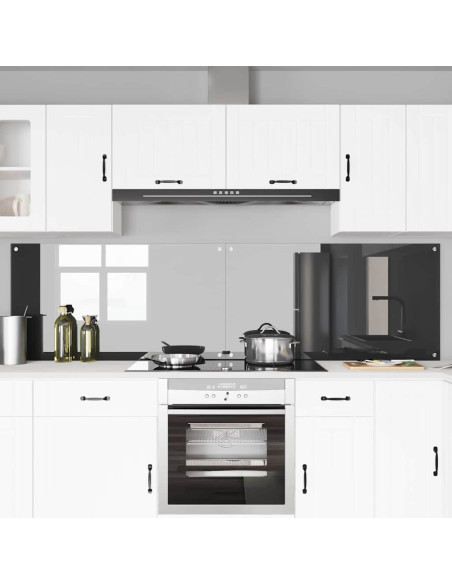 Rivestimento da Cucina 2 pcs Grigio scuro 110 x 60 cm