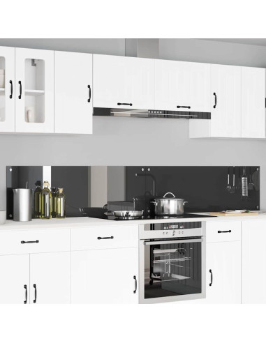 Rivestimento da Cucina 2 pcs Grigio scuro 120 x 40 cm