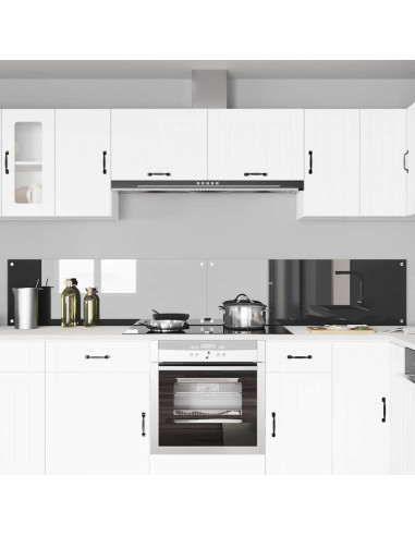 Rivestimento da Cucina 2 pcs Grigio scuro 120 x 40 cm