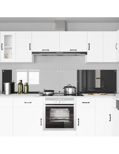 Rivestimento da Cucina 2 pcs Grigio scuro 120 x 50 cm