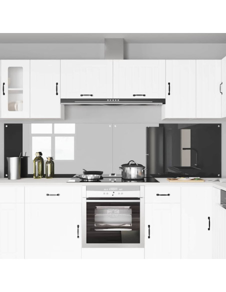 Rivestimento da Cucina 2 pcs Grigio scuro 120 x 60 cm