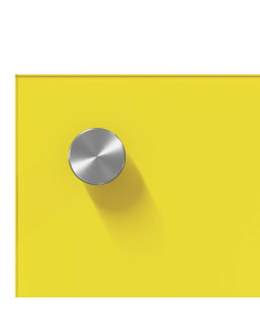 Rivestimento da Cucina 2 pcs Giallo 120 x 50 cm vetro temperato