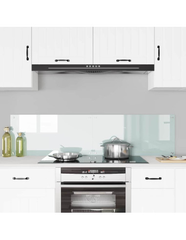 Schienale da cucina 2 pcs Bianco 80 x 40 cm vetro temperato
