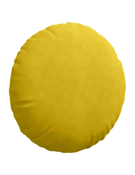 Cuscini per Seduta 2 pcs Giallo Ø 40 x 13 cm Velluto Cuscini per Seduta 2 pcs Giallo Ø 40 x 13 cm Velluto