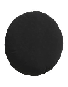 Cuscini per Seduta 2 pcs Nero Ø 40 x 13 cm Velluto 2