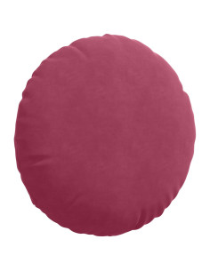 Cuscini per Seduta 2 pcs Rosso Vino Ø 40 x 13 cm Velluto
