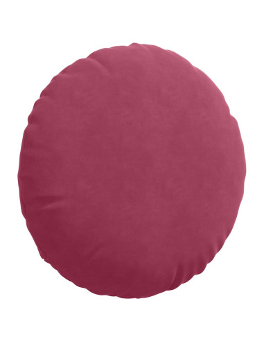 Cuscini per Seduta 2 pcs Rosso Vino Ø 40 x 13 cm Velluto